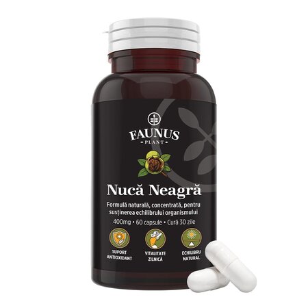 Nuca Neagra, 60 capsule, Faunus Plant 751605