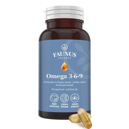Omega 3-6-9, 60 capsule moi, Faunus Plant 751617