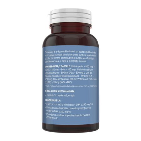 Omega 3-6-9, 60 capsule moi, Faunus Plant 751619