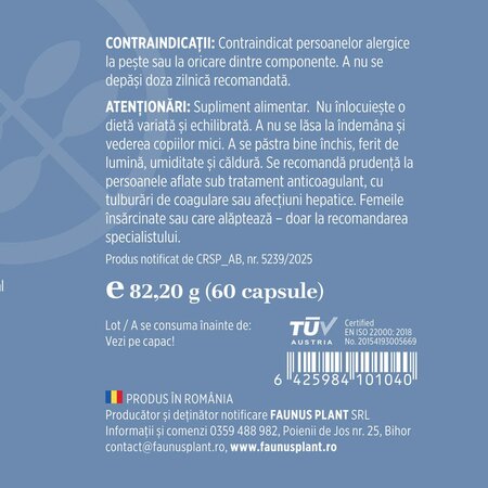 Omega 3-6-9, 60 capsule moi, Faunus Plant 751621