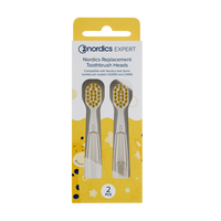 Set 2 capete de schimb pentru periutele de dinti CA910/CA2610/CA078, culoare galben, 2 bucati, Nordics