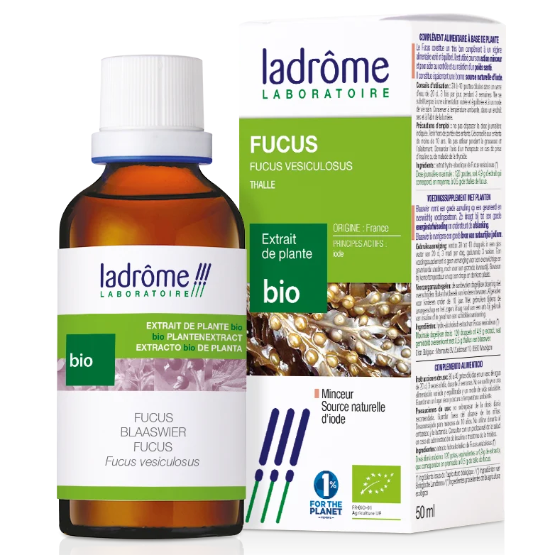 Tinctura bio de alga marina bruna, 50 ml, Ladrome