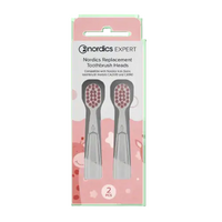 Set 2 capete de schimb pentru periutele de dinti CA910/CA2610/CA078 culoare roz, 2 bucati, Nordics