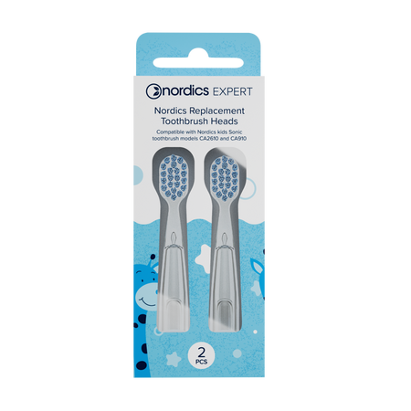 Set 2 capete de schimb pentru periutele de dinti CA910/CA2610/CA078, culoare albastru, 2 bucati, Nordics