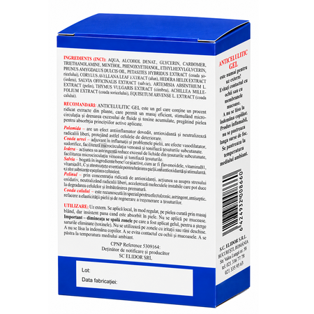 Gel anticelulitic, 175 ml, Elidor 751807