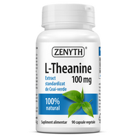L-Theanine, 100 mg, 90 capsule vegetale, Zenyth