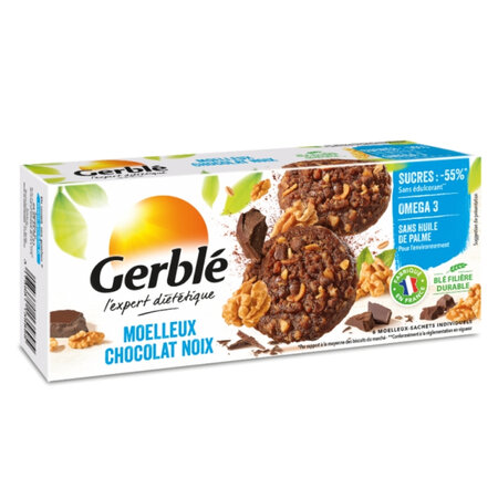 Biscuiti cu nuca si ciocolata Expert Dietetic, 138 g, Gerble