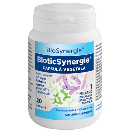 Prebiotice si probiotice BioticSynergie, 20 capsule, BioSynergie