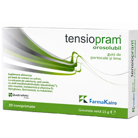 Tensiopram, 30 comprimate orosolubile, FarmaKaire