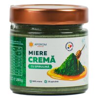 Miere crema cu spirulina verde, 280 g, Apisrom