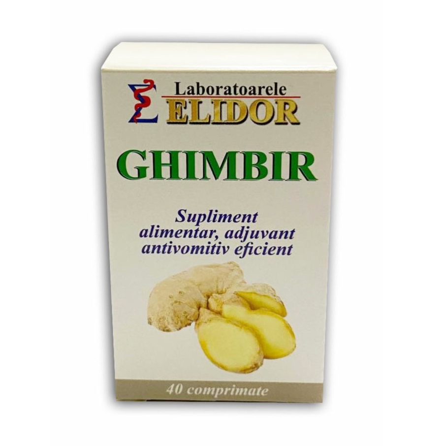 Ghimbir, 40 comprimate, Elidor