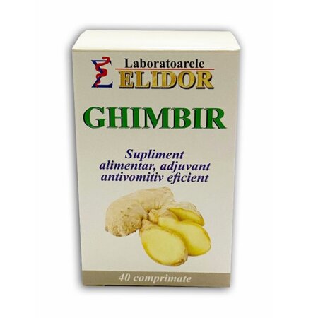 Ghimbir, 40 comprimate, Elidor