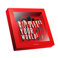 Set profesional de pensule makeup, Red Velvet, 7 pensule, Cucuta Beauty