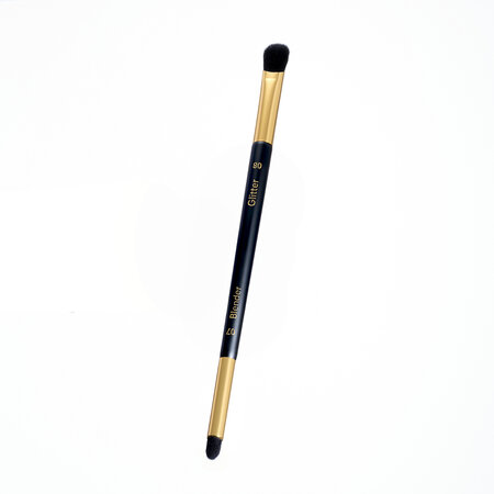 Pensula dubla glitter si blending, 1 bucata, Cucuta Beauty 752738