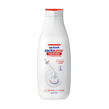 Gel de dus reparator Lactourea, 600 ml, Lactovit