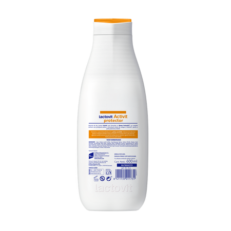 Gel de dus protector Activit, 600 ml, Lactovit 753062