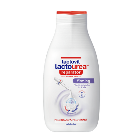 Gel de dus reparator Lactourea Colagen, 300 ml, Lactovit