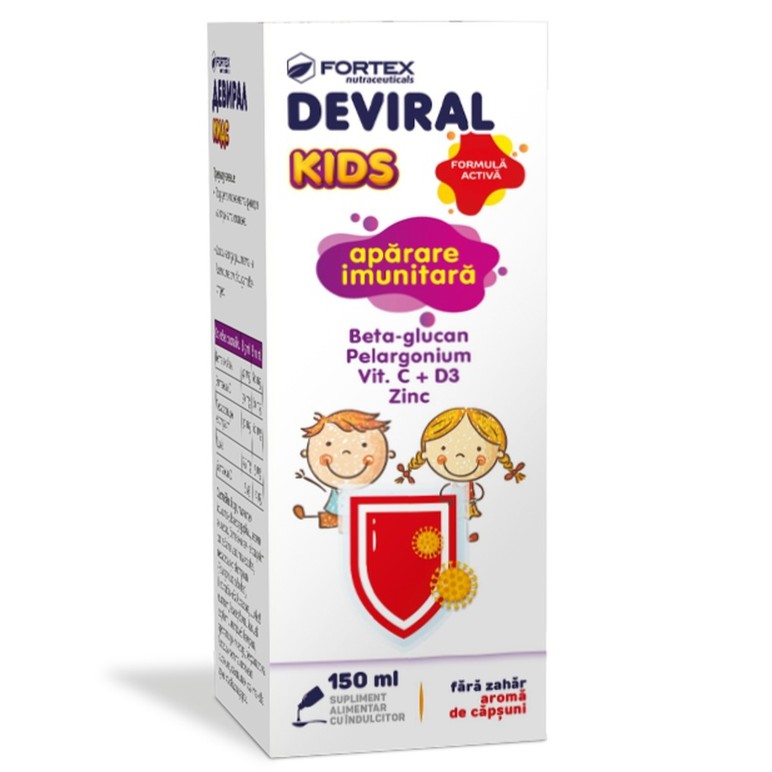 Sirop Deviral Kids, 150 ml, Fortex Nutraceuticals