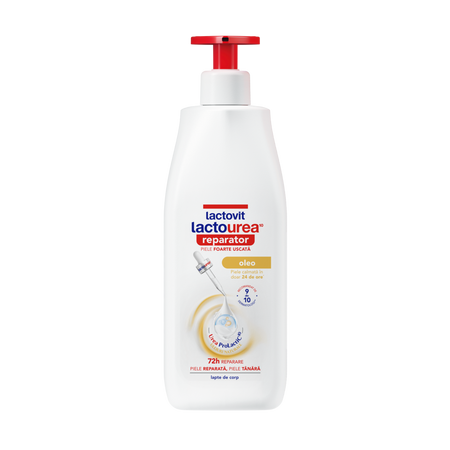 Lapte de corp Lactourea Oleo, 400 ml, Lactovit