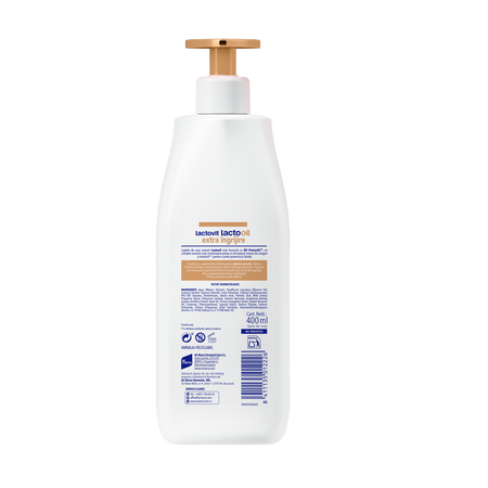Lapte de corp Lactourea Lactooil, 400 ml, Lactovit 753238