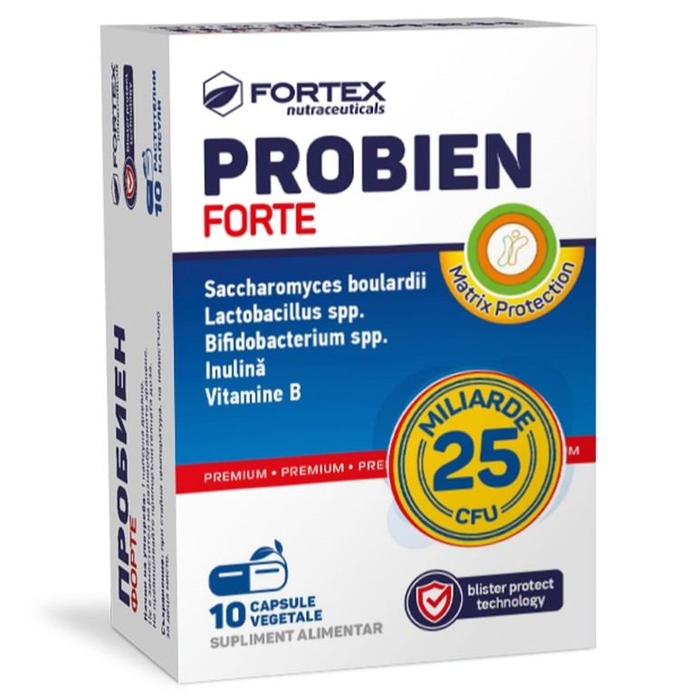 Probien Forte, 10 capsule vegetale, Fortex Nutraceuticals