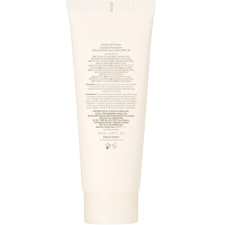 Lotiune minerala de corp cu SPF 30 Comfort Protection, 150 ml, Beauty of Joseon 753556