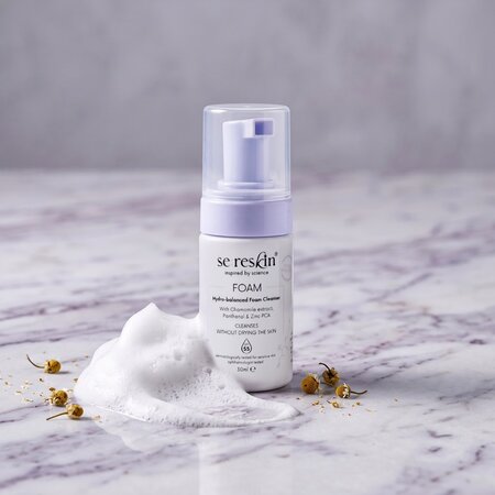 Spuma de curatare hidratanta pentru fata Mini Foam, 30 ml, Se:Reskin 753600
