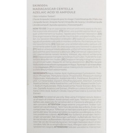 Ser de fata, Madagascar Centella Azelaic Acid 10 Ampoule Lab In Nature, 30 ml, Skin1004 753643