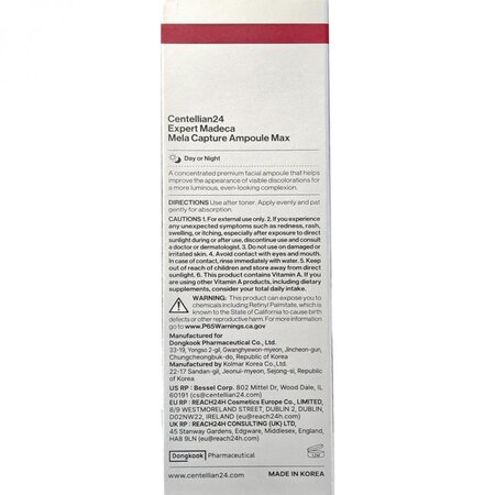 Ser concentrat pentru fata Expert Madeca Mela Capture Ampoule Max, 30 ml, Centellian 24 753702