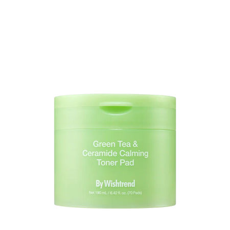 Dischete tonice, Green Tea and Ceramide Calming Toner Pad, 70 bucati, By Wishtrend