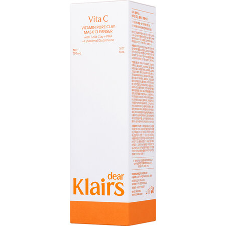 Spuma de curatare si masca, Vita C Vitamin Pore Clay Mask Cleanser, 150 ml, Klairs 753915