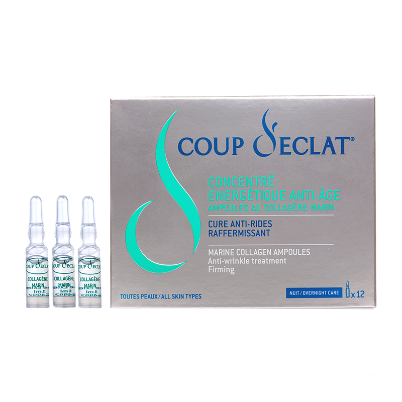 Fiole anti-rid cu colagen marin Coup Seclat, 12 bucati, Asepta