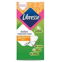 Absorbante zilnice cu musetel si aloe vera Dailies Natural Care, 20 bucati, Libresse