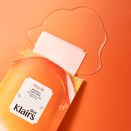 Mască tip șervețel, Vita 10 Radiance Sheet Mask, 25 ml, Klairs 754072