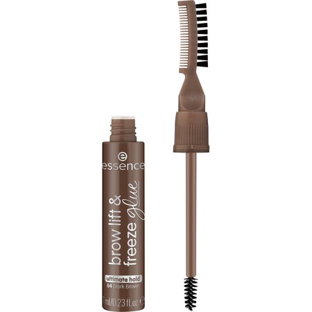 Gel pentru sprancene Nuanta 04 Dark Brown Brow Lift & Freeze Glue, 7 ml, Essence 754138