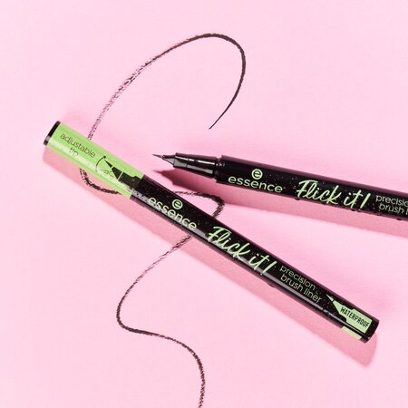 Tus de ochi rezistent la apa precision Nuanta 01 Black Flick it!, 0.5 ml, Essence 754175