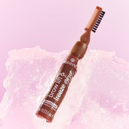 Gel pentru sprancene Nuanta 03 Medium Brown Brow Lift & Freeze Glue, 7 ml, Essence 754128