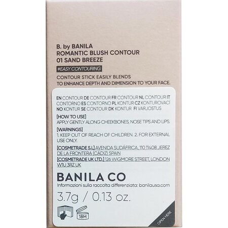 Blush tip stick 01 Nuanta Sand Breeze Romantic Blush, 3.7 g, Banila Co 754172