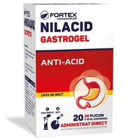 Nilacid Gastrogel, 20 plicuri x 10 ml, Fortex Nutraceuticals