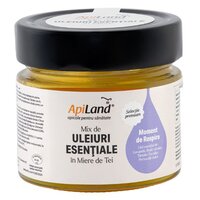 Miere de tei cu mix de uleiuri esentiale, 250 g, Apiland