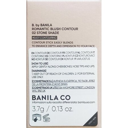 Blush tip stick 02 Nuanta  Stone Shade Romantic Blush, 3.7 g, Banila Co 754289