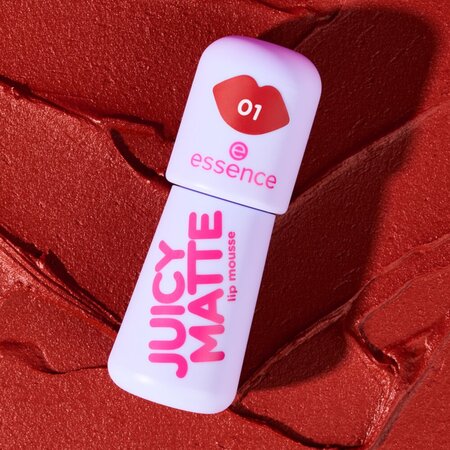 Ruj crema Nuanta 01 Maple Rouge Juicy Matte Lip Mousse, 2.7 ml, Essence 754302
