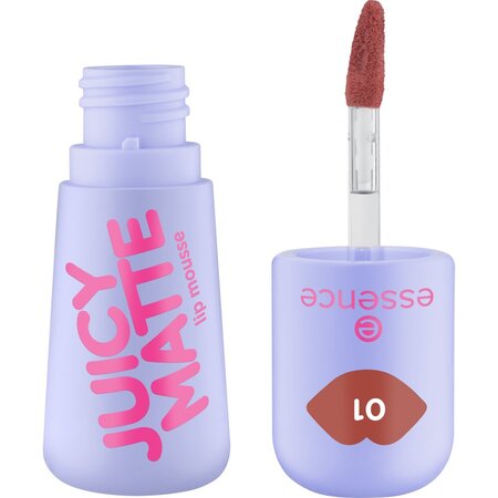Ruj crema Nuanta 01 Maple Rouge Juicy Matte Lip Mousse, 2.7 ml, Essence 754304