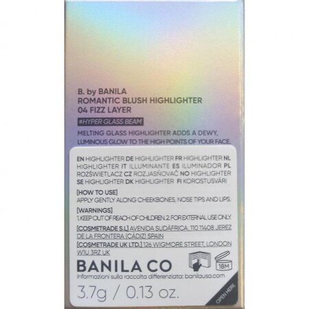 Iluminator tip stick 04 Nuanta Fizz Layer Luminizer Romantic Blush, 3.7 g, Banila Co 754355