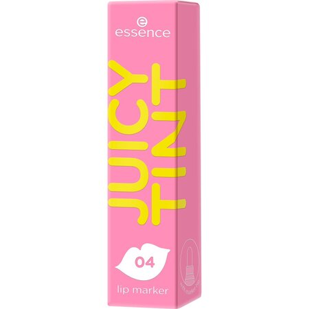 Creion contur pentru buze Nuanta 04 Raspberry Rush Juicy Tint Lip Marker, 3.5 ml, Essence 754376
