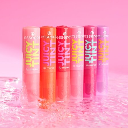 Creion contur pentru buze Nuanta 04 Raspberry Rush Juicy Tint Lip Marker, 3.5 ml, Essence 754379