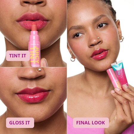 Creion contur pentru buze Nuanta 04 Raspberry Rush Juicy Tint Lip Marker, 3.5 ml, Essence 754383