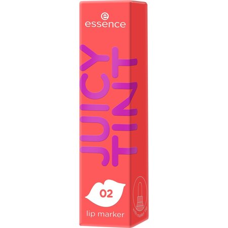 Creion contur pentru buze Nuanta 02 Strawberry Szn Juicy Tint Lip Marker, 3.5 ml, Essence 754369
