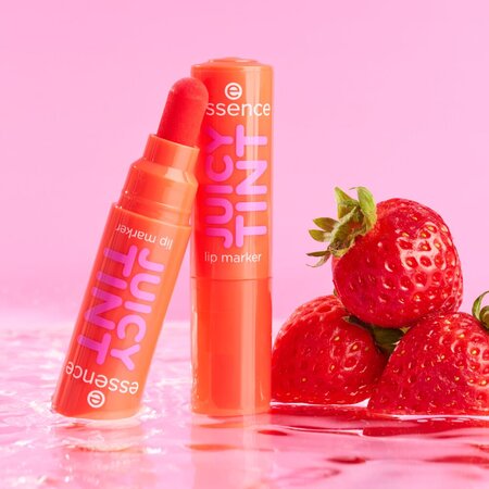 Creion contur pentru buze Nuanta 02 Strawberry Szn Juicy Tint Lip Marker, 3.5 ml, Essence 754370