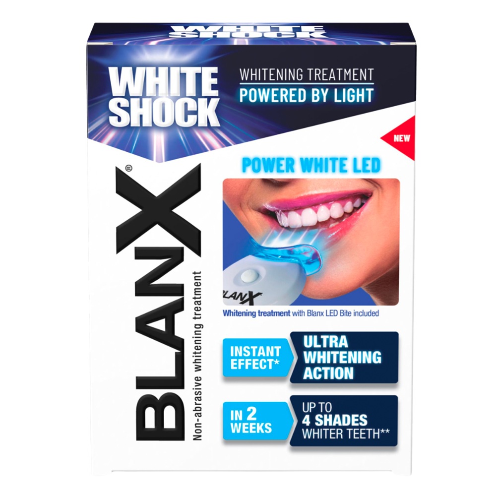 Tratament pentru albirea dintilor Blanx White Shock Power, 50 ml, Coswell